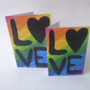 Rainbow Love - Greetings Card